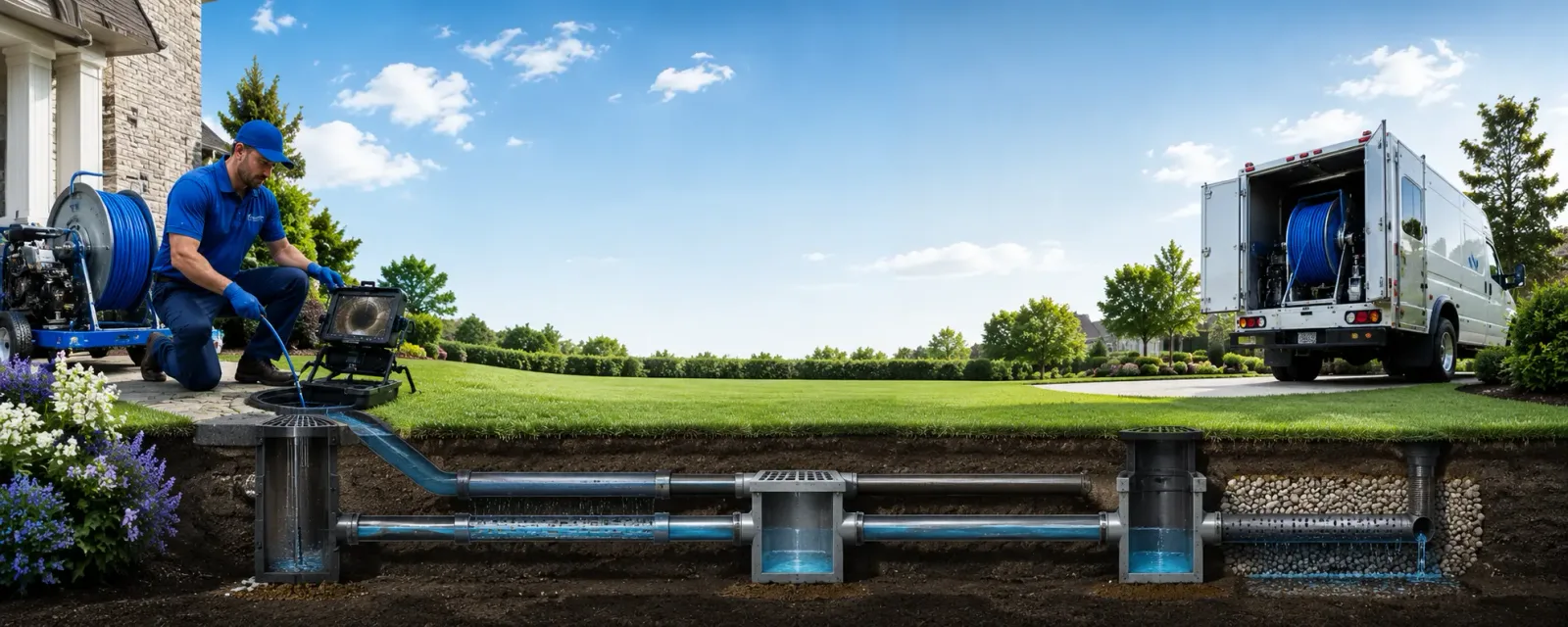 Outdoor drain cleaning information for La Crescenta, CA